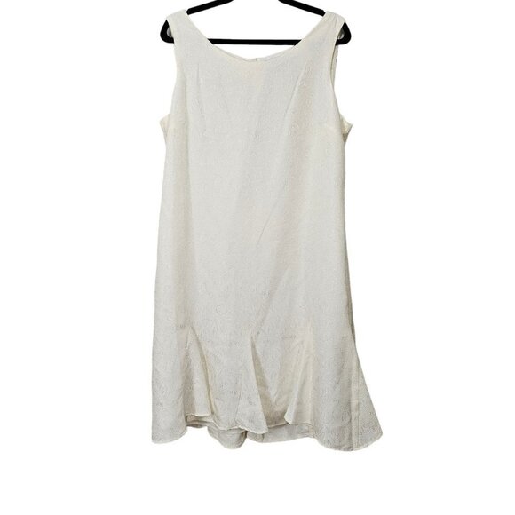 Danny And Nicole Cream Embroidered Two Piece Jacket And Dress - Picture 9 of 16